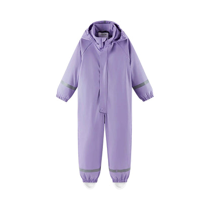 Kids Waterproof Rain All-in-One Zippered Suit Welded-Seam PU Protection | 