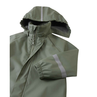 Kids Waterproof Rain All-in-One Zippered Suit Welded-Seam PU Protection | 