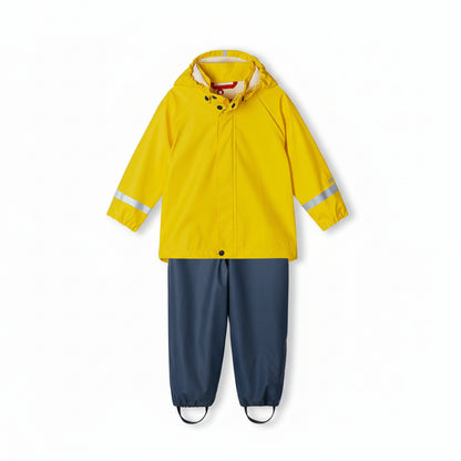 Kids Waterproof Tihku Unlined 2-Piece Rain Set - Jacket And Bib | Reima 