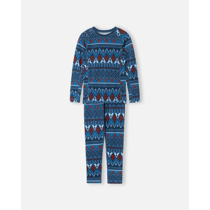 Kids Merino Wool Bamboo Taitoa Base Layer Set - High Wicking | Reima 