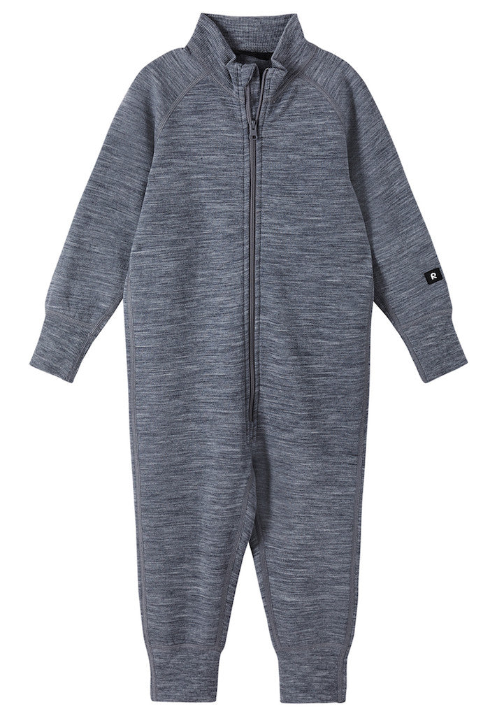 Kids Merino Wool Parvin All-In-One - Mid Layer | Reima #color_melange-grey