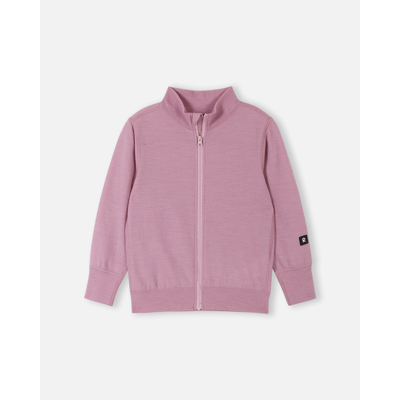 Kids Merino Wool Mahin Zip Jacket - Mid Layer | Reima #color_grey-pink