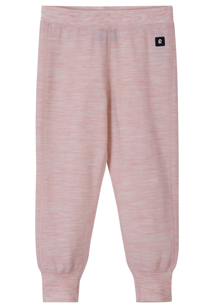 Kids Merino Wool Misam Pants - Mid-Layer | Reima #color_grey-pink
