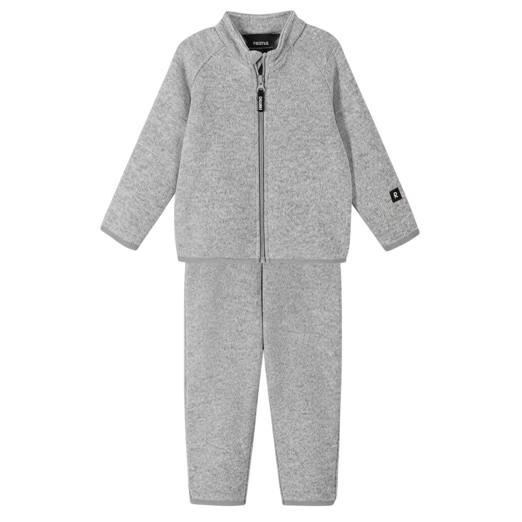 Kids Fleece Sangis Mid Layer Set | Reima #color_melange-grey