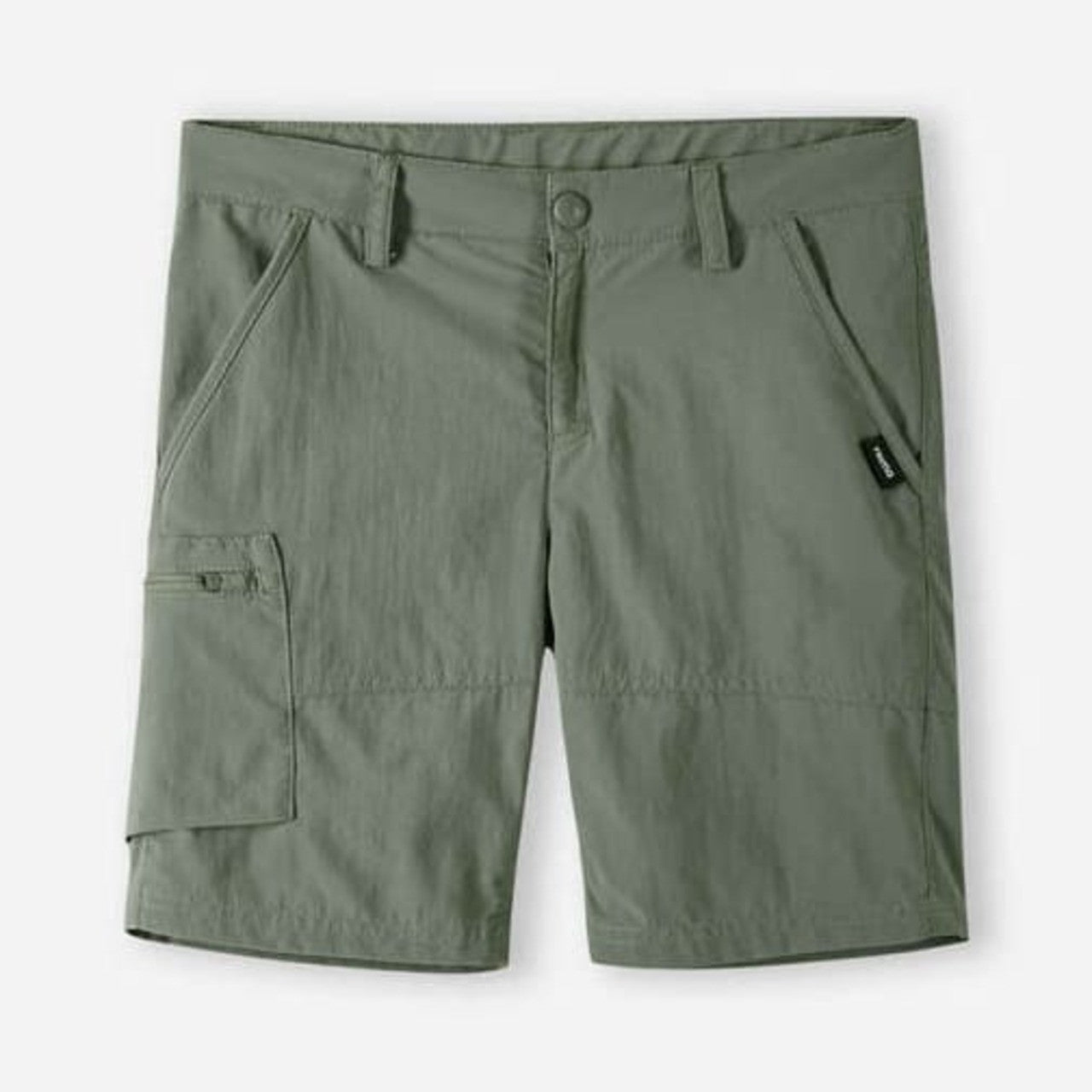Kids SunProof Eloisin 50 Hiking Shorts - UPF 50+ | Reima #color_greyish-green