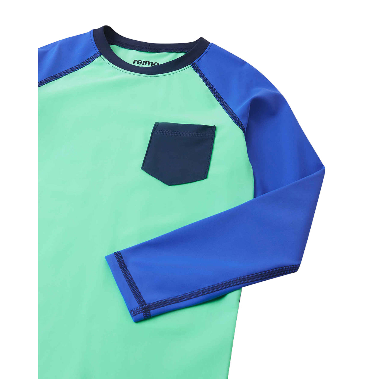 Kids Kroolaus Rash Guard – UPF 50+ Long Sleeve Sun Protection Swim Shirt | Reima | #color_fresh-mint