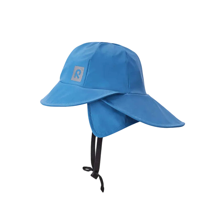 Kids Waterproof Rainy Rain Hat - Unlined, PU | Reima #color_denim-blue