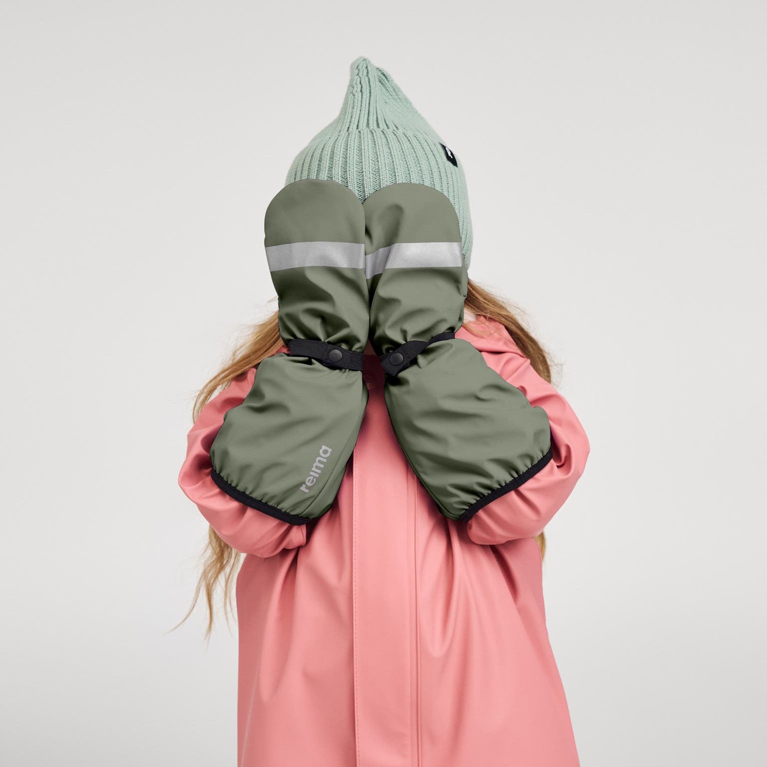 Kids Waterproof Puro Super Long Cuff Rain Mittens - Lightly Lined| Reima 