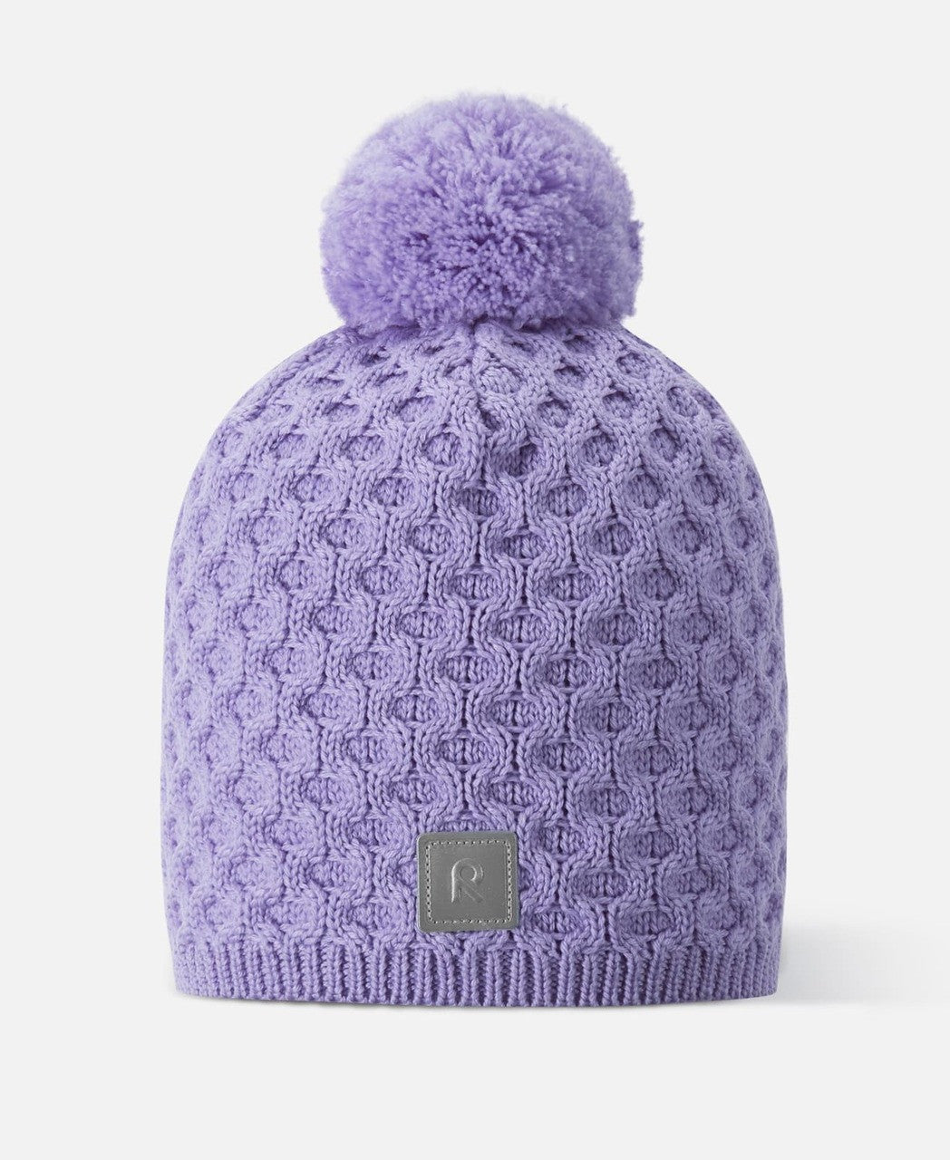 Kids Merino Wool Nyksund Wool Winter Hat - Pom Top | Reima #color_lilac-amethyst