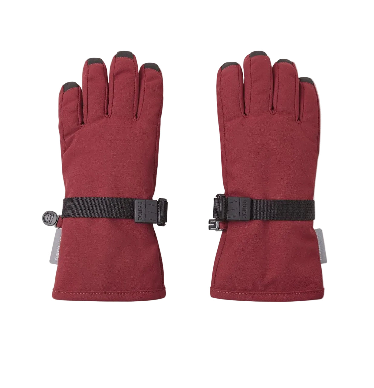 Kids Waterproof Tartu Shell Winter Gloves - Insulated, Lined | Reima #color_jam-red