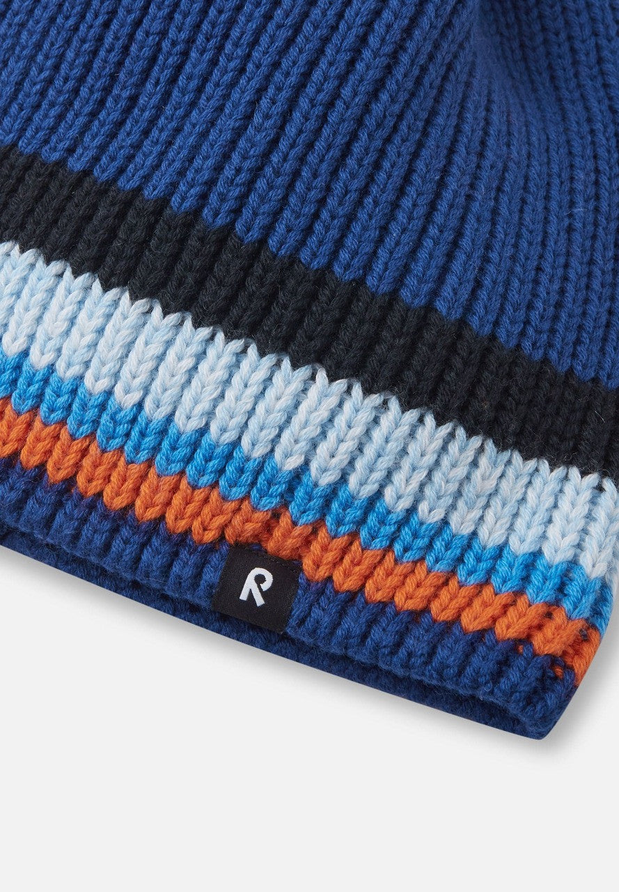 Kids Wool Cotton Blend Sporttis Winter Hat - Pom Top | Reima 