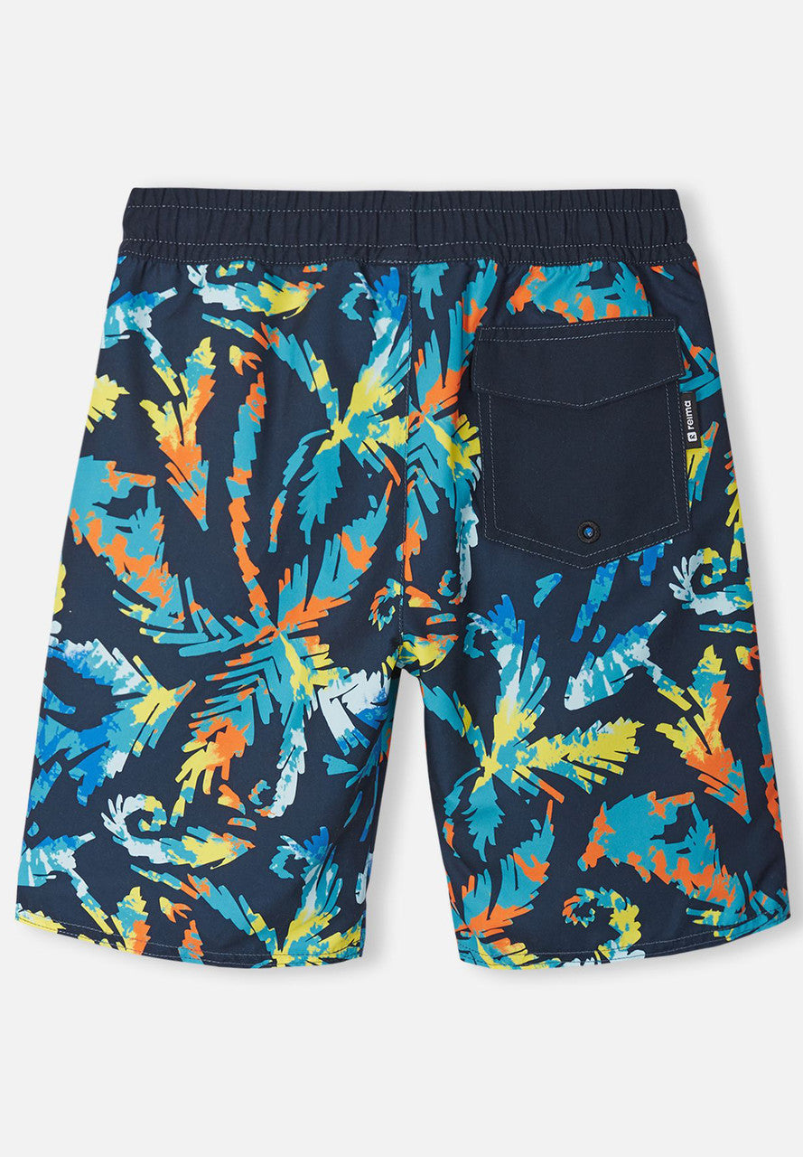 Kids SunProof Papaija Knee Length Swimming Trunks - UPF 50+ | Reima 