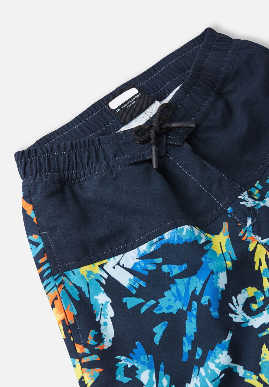 Kids SunProof Papaija Knee Length Swimming Trunks - UPF 50+ | Reima 