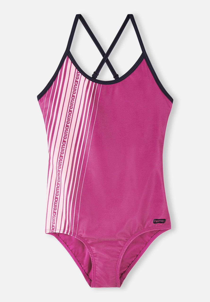 Kids SunProof Tropiikki Swimsuit - UPF 50+ | Reima #color_magenta-purple