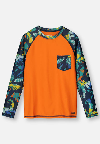 Kids SunProof Kroolaus Long Sleeve Rash Guard Swim Shirt - UPF 50+ | Reima 