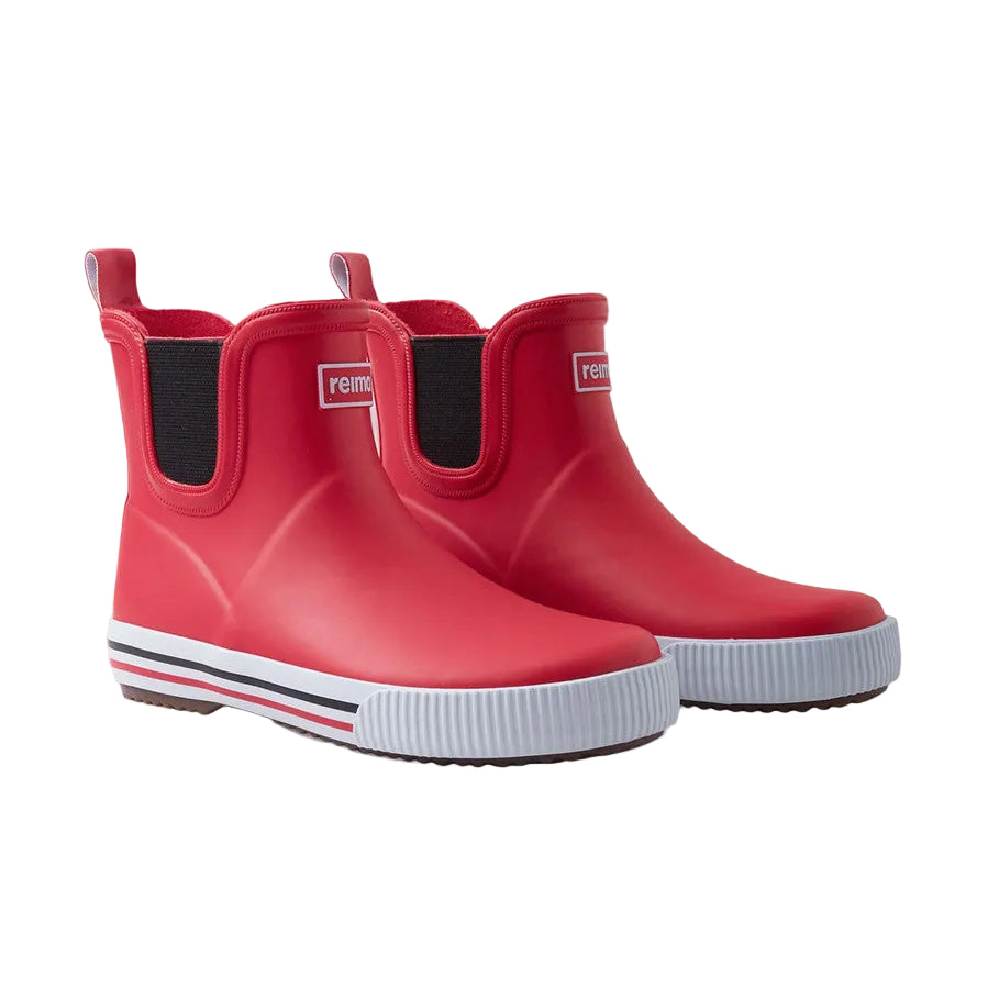 Kids Waterproof Ankles Rain Boots - Easy Slip On | Reima #color_red