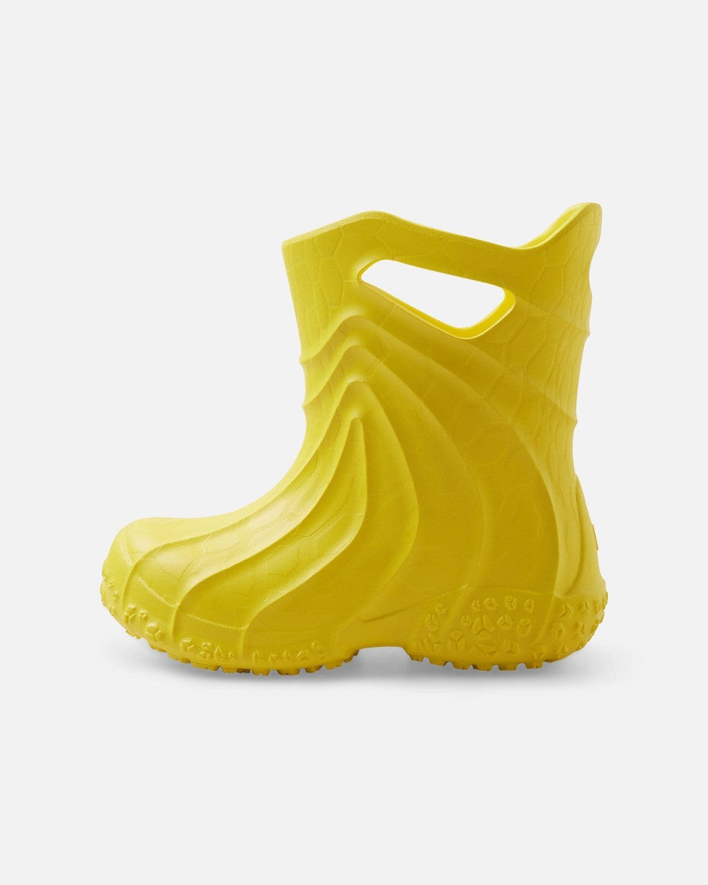 Kids Waterproof Amfibi Rain Boots - Loop Handle | Reima #color_yellow