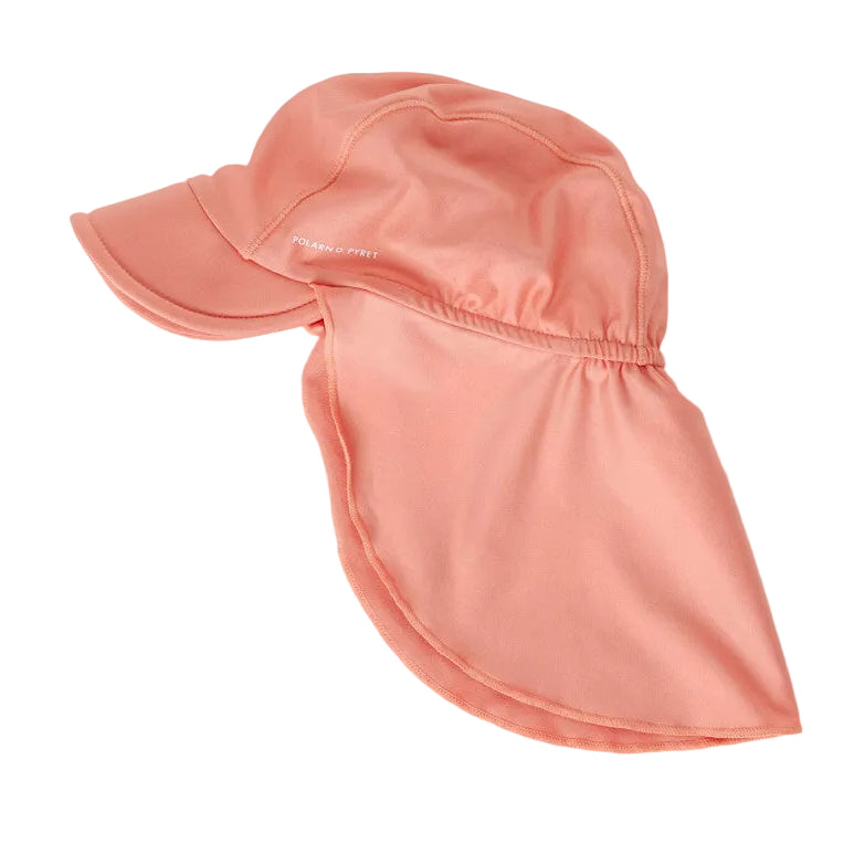 Kids UV Swim Eco Flap Hat -2 | Polarn O. Pyret | #color_crabapple