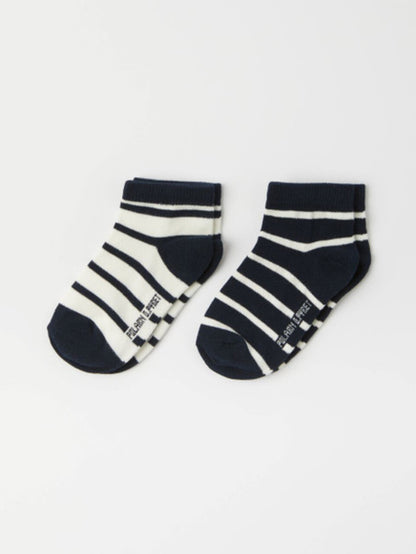 Kids Unisex Gots 2-Pack No Show Socks | Polarn O. Pyret 