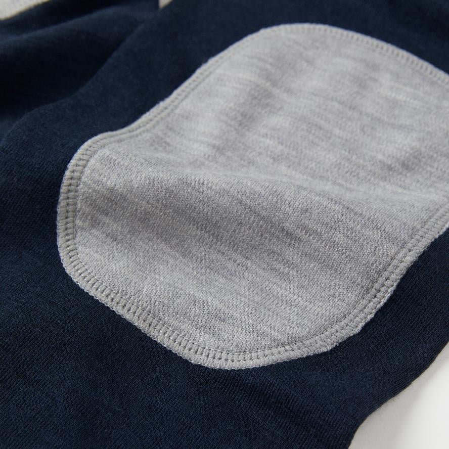 Kids Knee Patch Merino Wool Leggings | Polarn O. Pyret | 