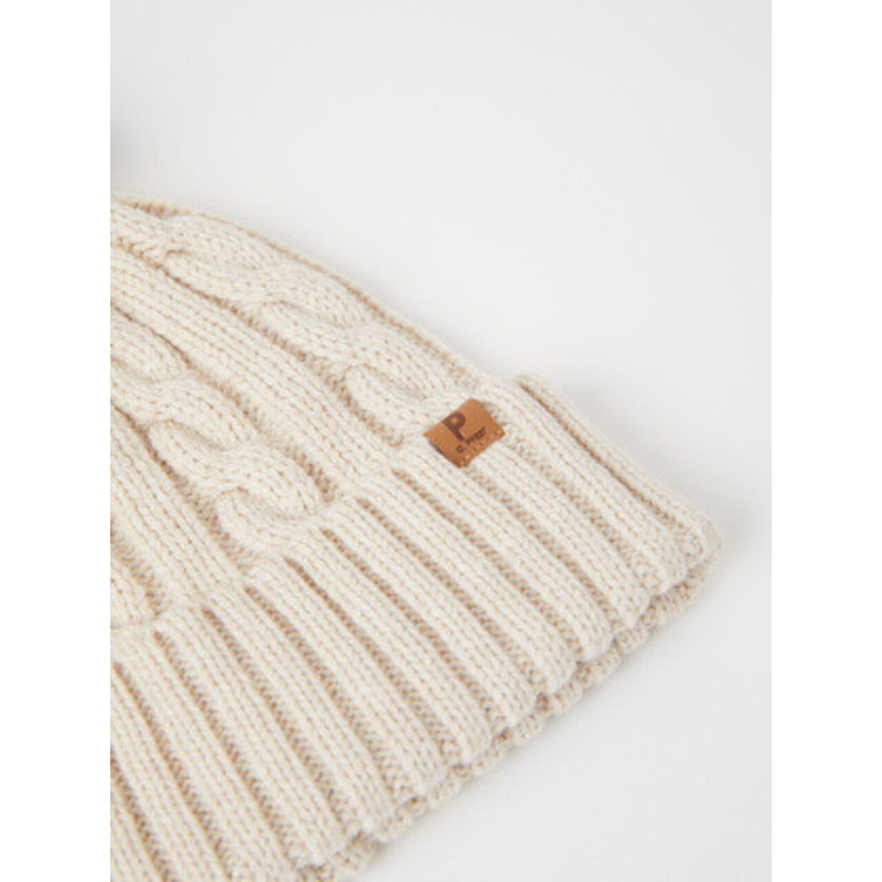 Kids Cable Knit Wool Blend Hat | Polarn O. Pyret | 
