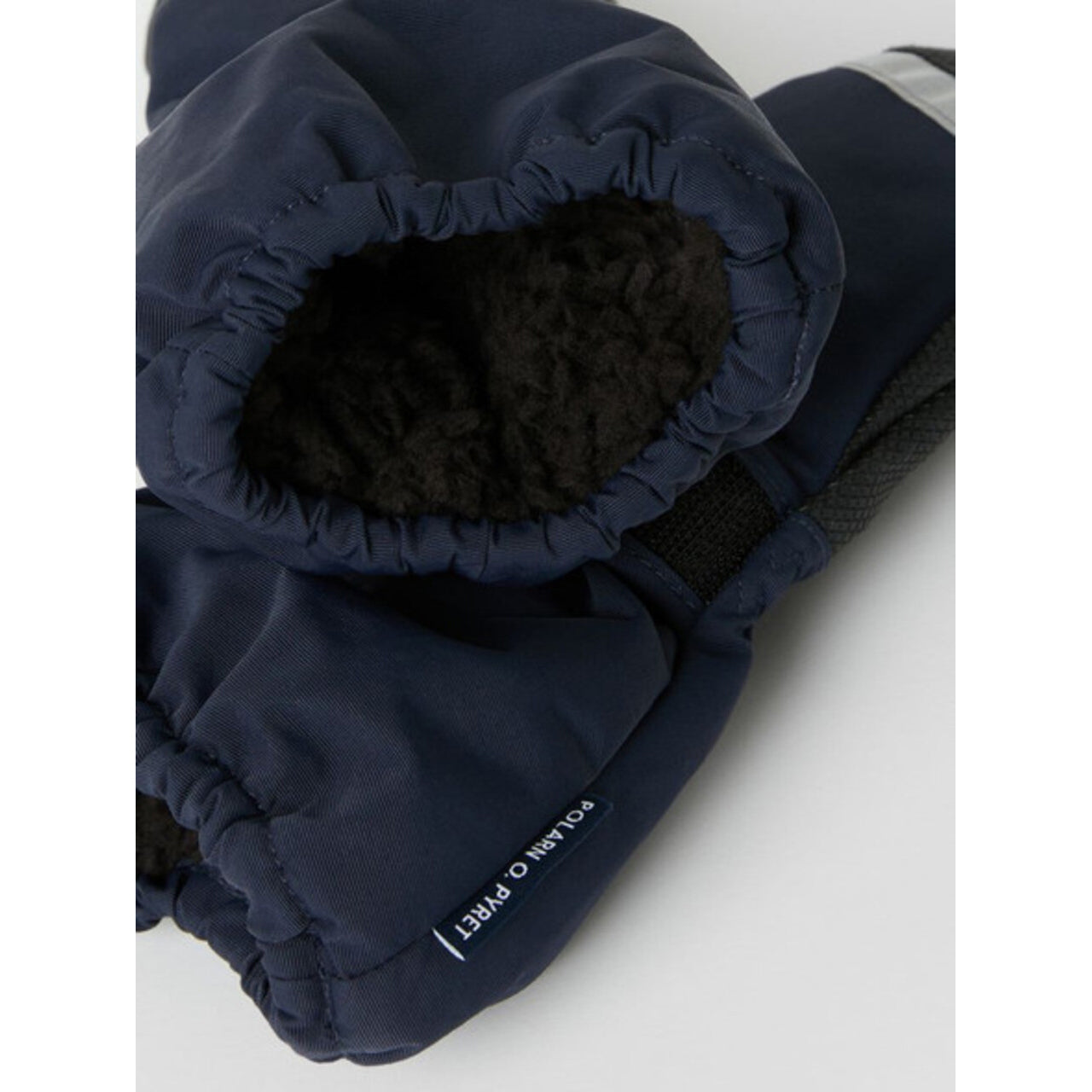 Kids Insulated Pile Fleece Lined Cuff Mittens | Polarn O. Pyret | 