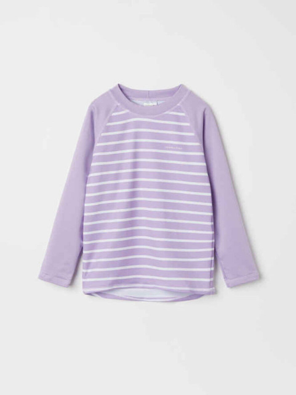 Kids UV Eco Classic Stripe Rash Guard Top- UV 50+ | Polarn O. Pyret #color_viola