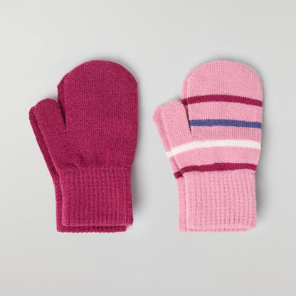 Kids 2-Pack Stretch Knit Mittens – Polarn O. Pyret Magic Mittens – Toddler_