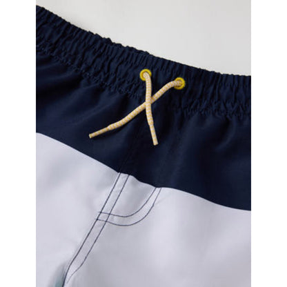 Kids Board Shorts - Block Stripe Print | Polarn O. Pyret | 
