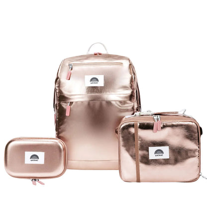 Kids Backpack Bundle Set - Metallic Gold