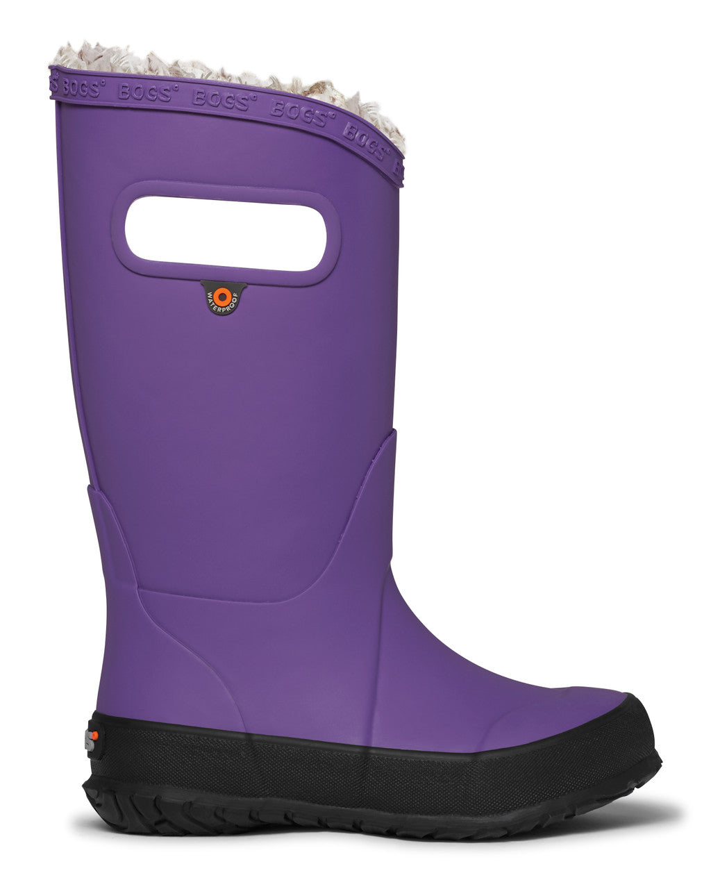 Kids Rain Boot Plush – Waterproof, Insulated, Plush Lining | Bogs #color_purple