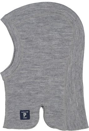 Youth Merino Wool Balaclava | Polarn O. Pyret #color_grey-melange