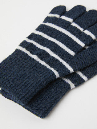 Kids Signature Stripe Magic Stretch Wool Gloves | Polarn O. Pyret 