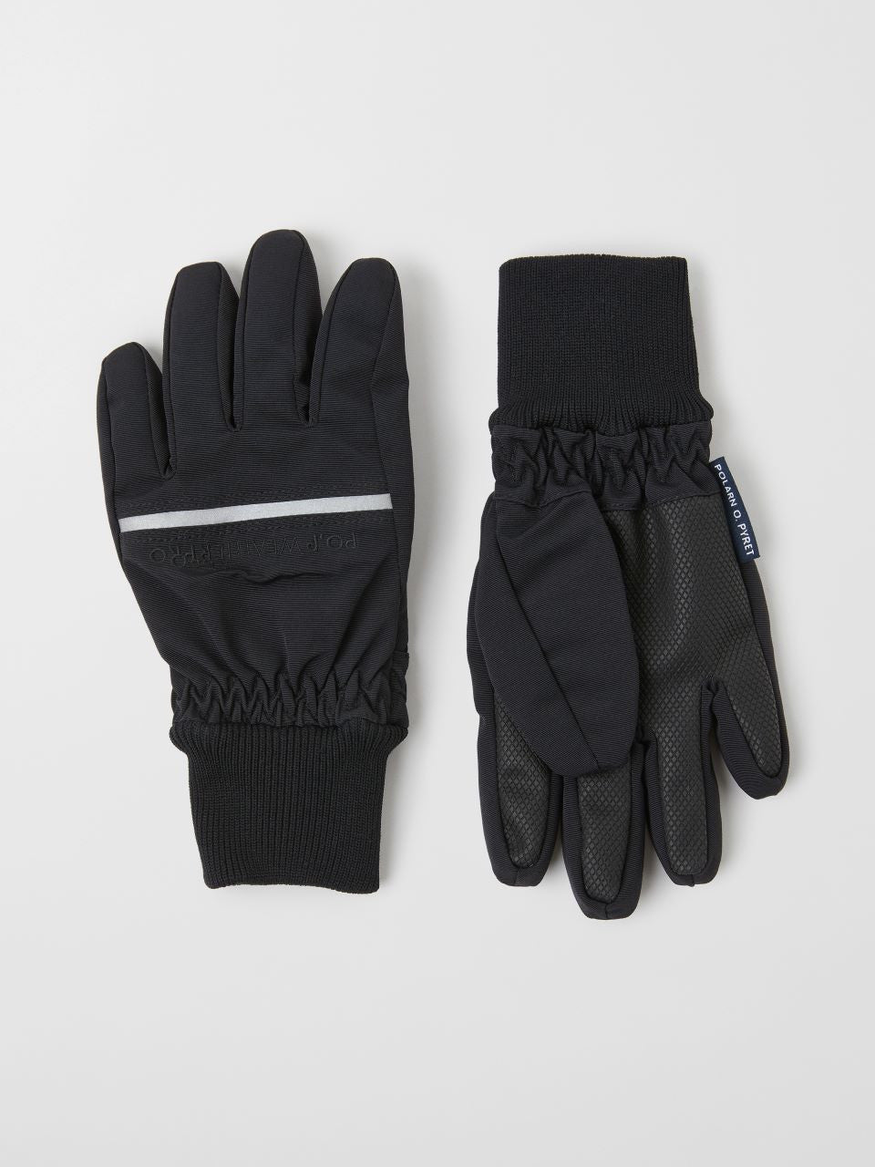 Kids Waterproof Shell Gloves | Polarn O. Pyret #color_black