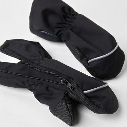 Kids Easy Zip Fleece Lined Shell Mittens | Polarn O. Pyret 