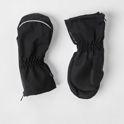 Kids Easy Zip Fleece Lined Shell Mittens | Polarn O. Pyret 
