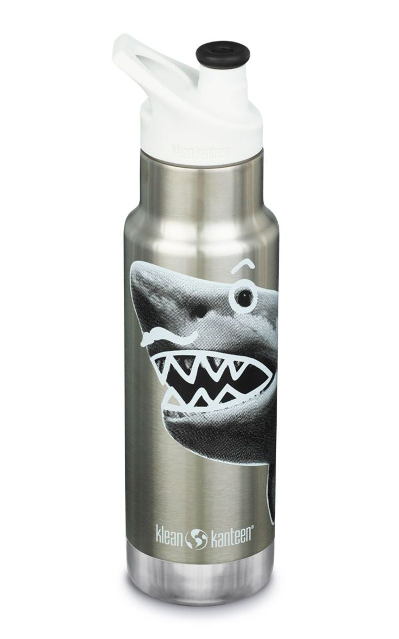 Kids Insulated Classic Narrow Waterbottle - Kid Sport Cap | Klean Kanteen #color_mr-shark