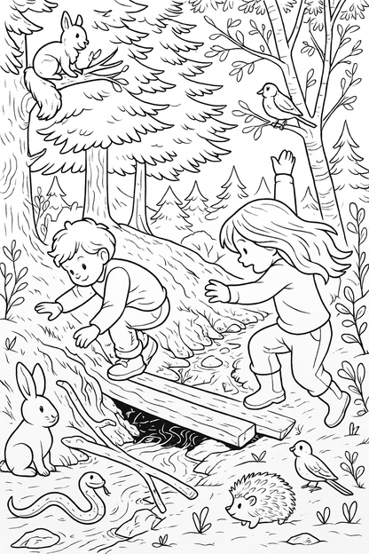 Little Explorers Nature Coloring Collection