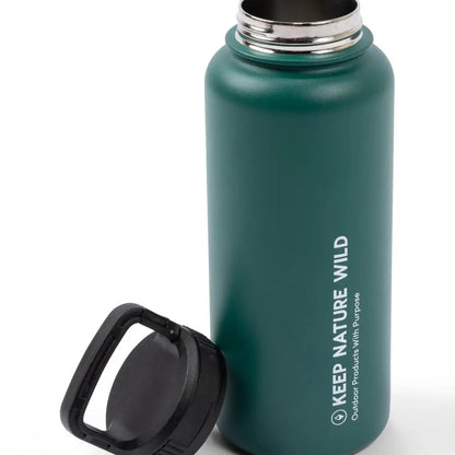 Keep Nature Wild Insulated 32oz Water Bottle with Handle Clip