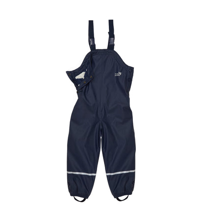 Kids Fleece Lined Puddleflex Rain Bibs - Waterproof, Warm, PU | Muddy Puddles 