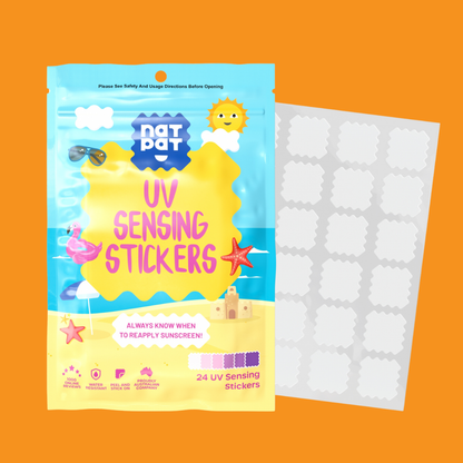 Kids UV Detection Stickers – NatPat SunnyPatch – Sunscreen Reminder 24 Pack