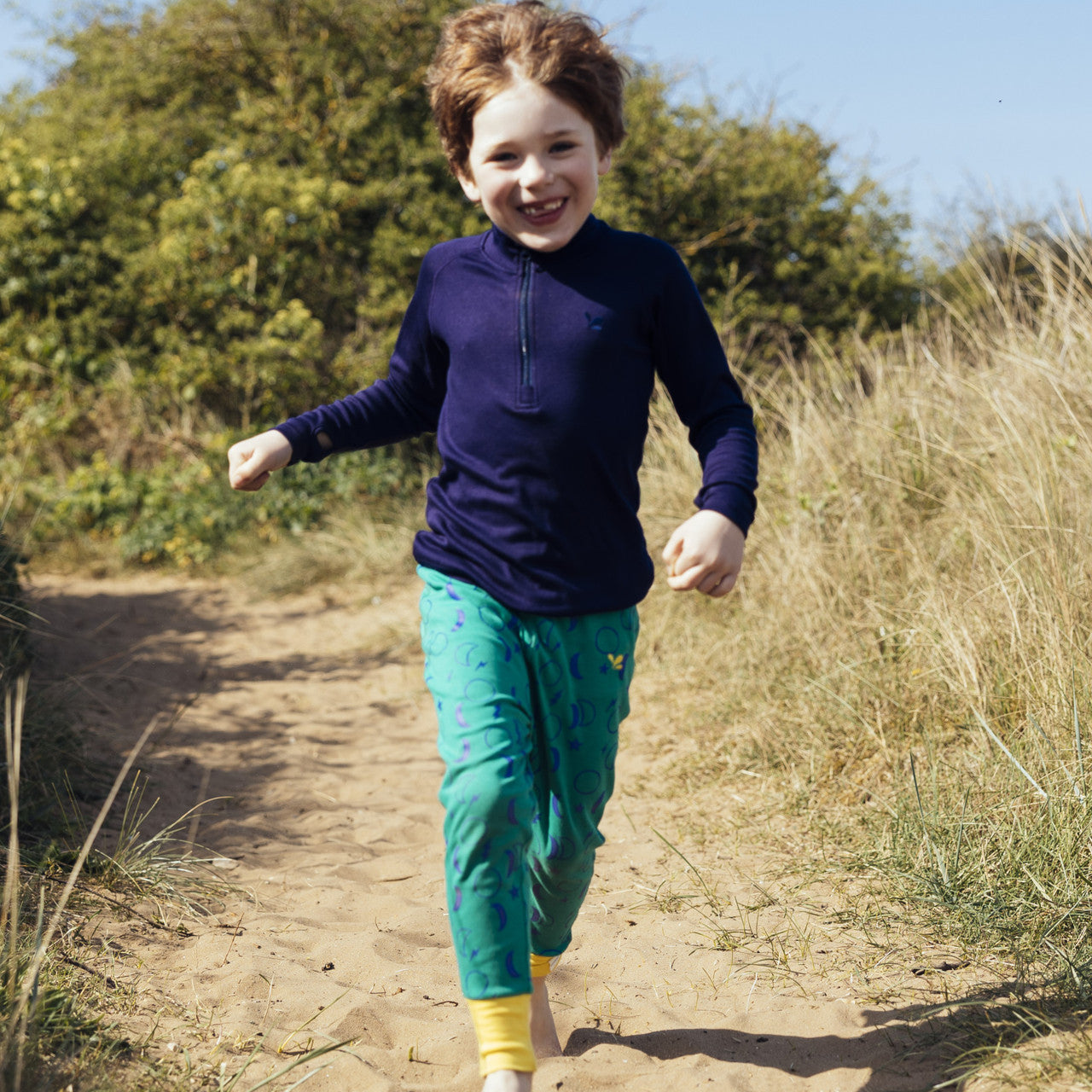 Kids Synthetic Drift Solid Layering Top - Cotton Blend, Breathable, Zippered | Muddy Puddles 