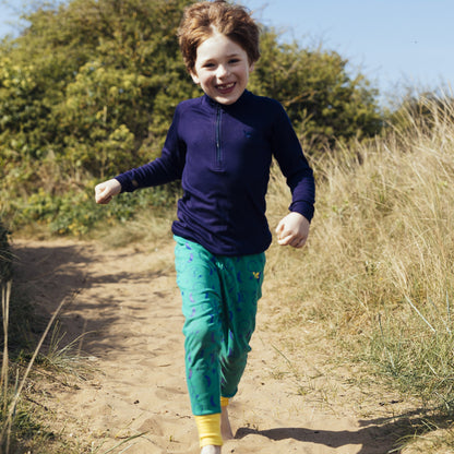 Kids Synthetic Drift Solid Layering Top - Cotton Blend, Breathable, Zippered | Muddy Puddles 