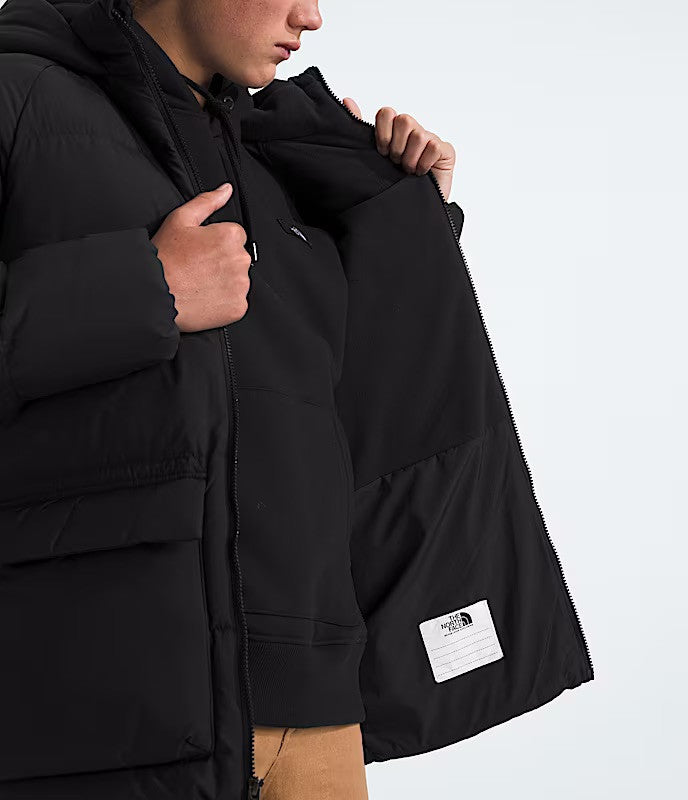 Youth The North Face Down Fleece Lined Short Parka | The North Face 