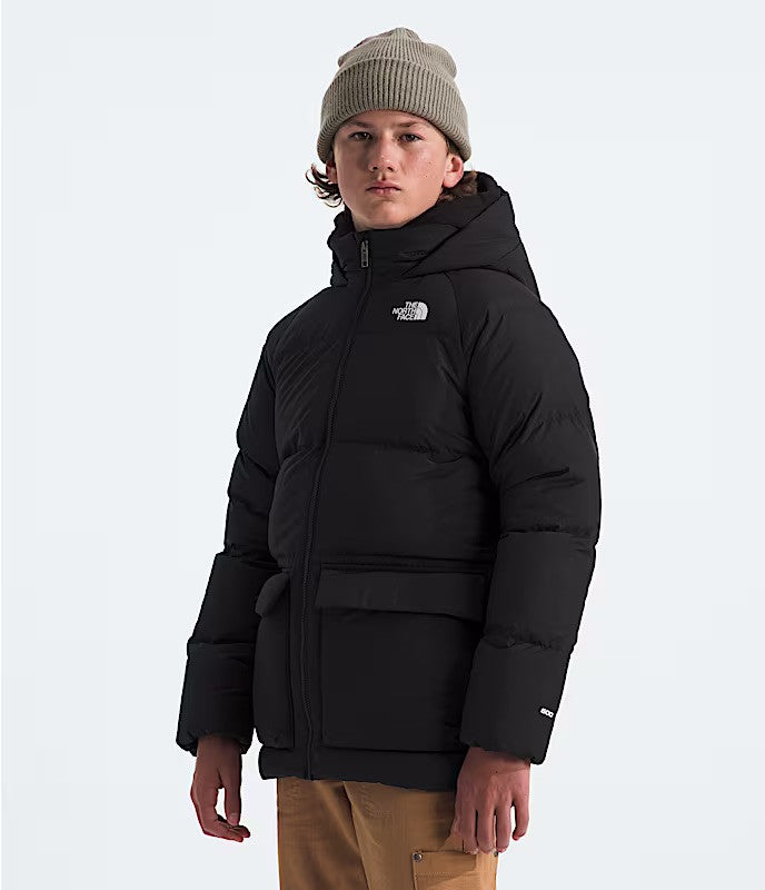 Youth The North Face Down Fleece Lined Short Parka | The North Face 