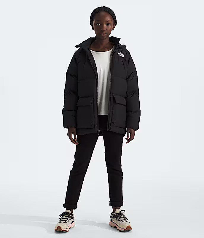 Youth The North Face Down Fleece Lined Short Parka | The North Face 