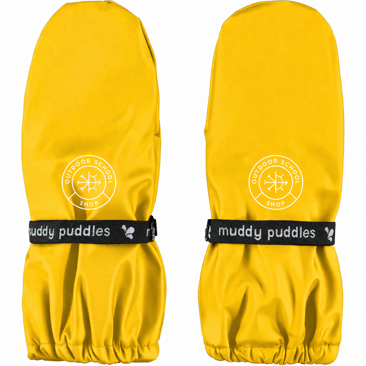 Kids ODSS Fleece Lined Recycled Rain Mittens - Warm Lining | ODSS #color_yellow