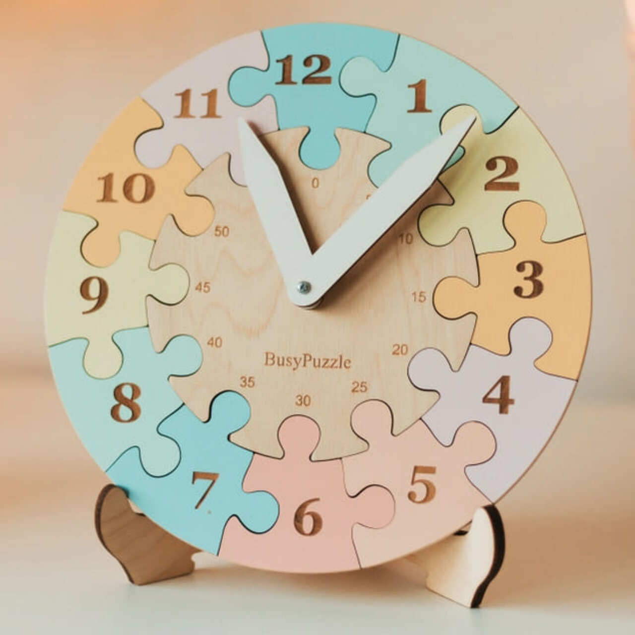 Montessori Clock Puzzle for Kids