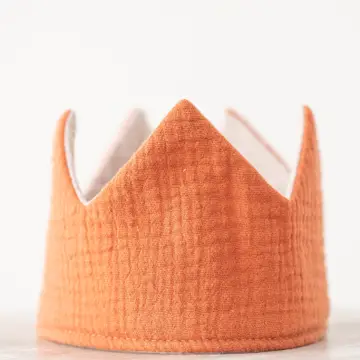 Reversible Crown with Pompoms-Sand