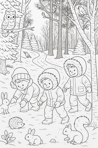 Little Explorers Nature Coloring Collection